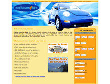 Tablet Screenshot of corfucars4hire.com